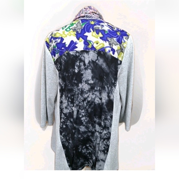 Multiples Women's 3/4 Sleeve Jewel Tones Open Front Layering Cardigan Sz 1X EUC - Picture 2 of 5